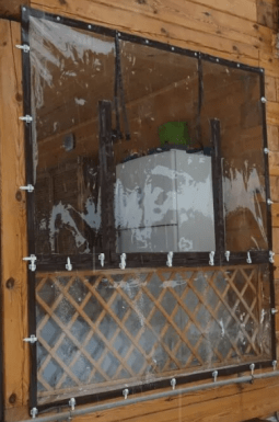 Мягкие окна из пвх 1000 мкр. (окантовка oxford), 1 м2.